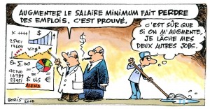 Salaire minimum Caricature